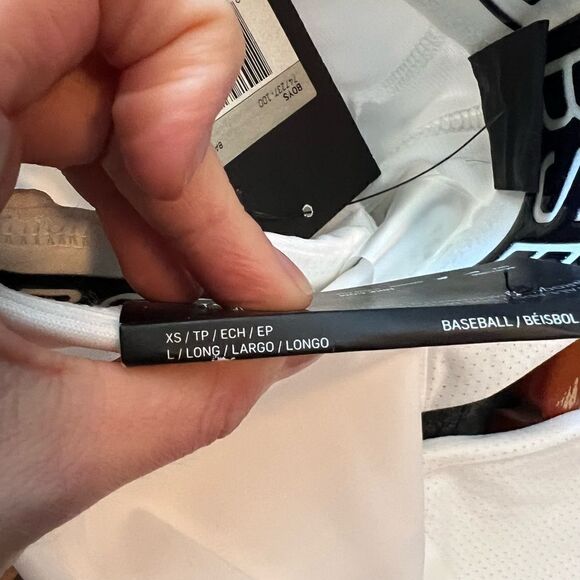 NWT! Nike white baseball pants. Size youth xs long - Picture 11 of 11